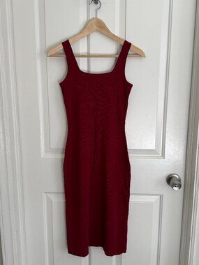 NWT Universal Standard Knitted Tank Dress in Sangria, Size 2XS (~6-8)
